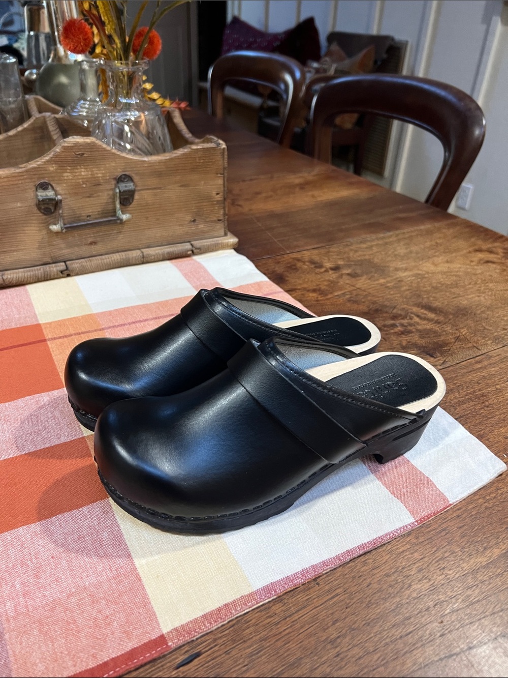 Sanita Professional Leather Clogs